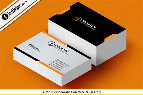 Free Business Card sample template PSD - Indiater