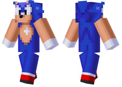 Sonic The Hedgehog Minecraft Skin