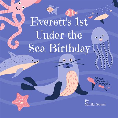 Personalized 1st Birthday Book First Birthday Gift Ocean Animal Lover ...