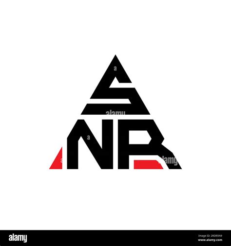 SNR triangle letter logo design with triangle shape. SNR triangle logo ...