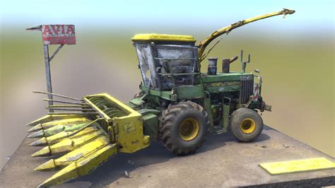 JOHN DEERE 5820 Forage Harvester - Ensileuse - 3D model by AMAC35 [eee1434] - Sketchfab