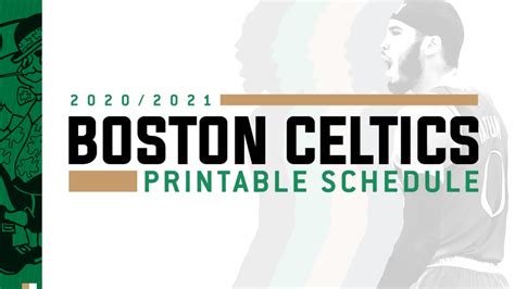 Celtics schedule 2020-21: Dates, start times, opponents for first 36 ...