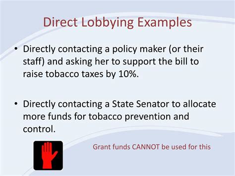 PPT - Lobbying vs. Advocacy: Appropriate Uses of SOA Grant Funds ...