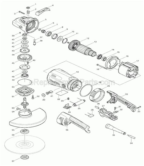 Makita Angle Grinder Replacement Parts | Reviewmotors.co