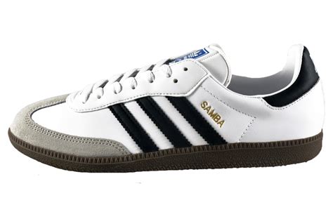 Adidas Originals Mens Samba Classic Retro Trainers White