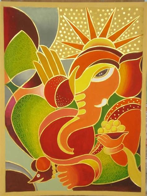 komal-patil | Ganesha art, Lord ganesha paintings, Ganesh art