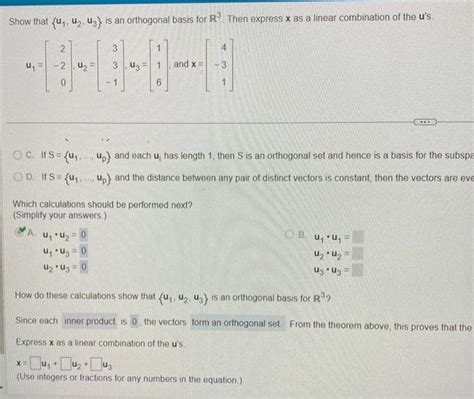 Solved Show that {u1,u2,u3} is an orthogonal basis for R3. | Chegg.com