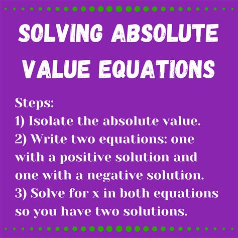 Approaches to Solving Absolute Value Equations - Expii