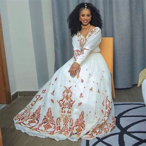 Habesha wedding dress | Ethiopian dress, Ethiopian traditional dress ...