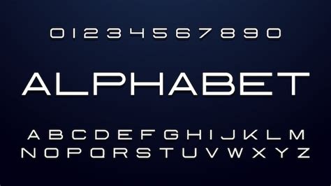 Premium Vector | Thin Futuristic Font