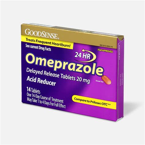 GoodSense Omeprazole Delayed Release Tablets 20 mg, Acid Reducer