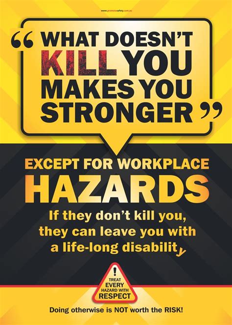 What Doesn't Kill You Safety Poster | Promote Safety | Workplace safety, Safety quotes, Safety ...