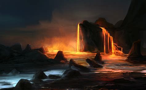 Lava lake by Ketunleipaa on DeviantArt