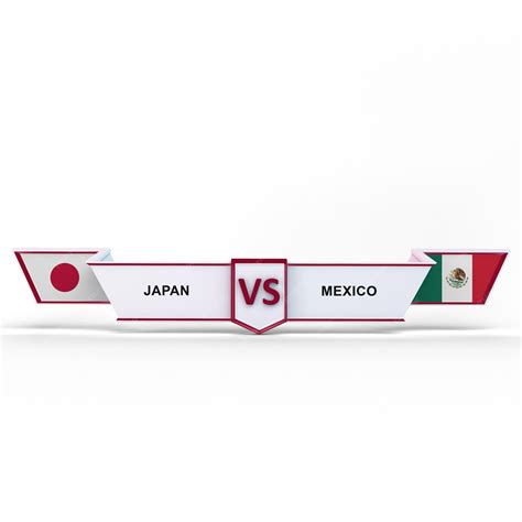 Premium Photo | Japan vs mexico