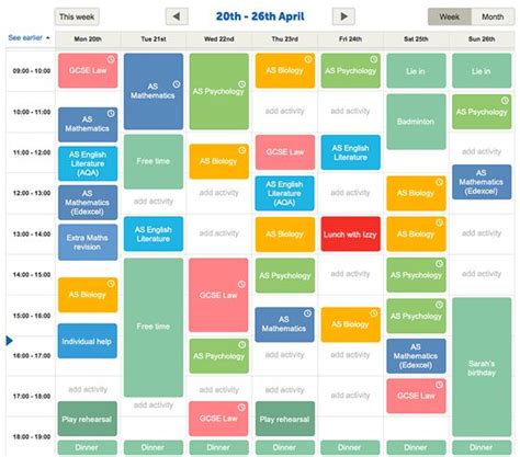 Create a free revision timetable with Get Revising. Get organised for your deadlines and exams ...