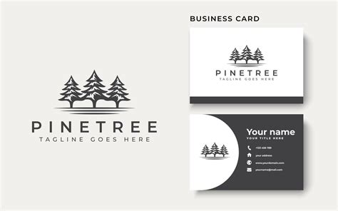 Vintage Pine Tree Logo Template. Vector Illustration 2813211 Vector Art at Vecteezy