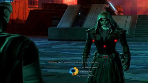 The Old Republic - Thwart The Rescue (Darth Ekkage Confrontation) [Cutscenes] - YouTube