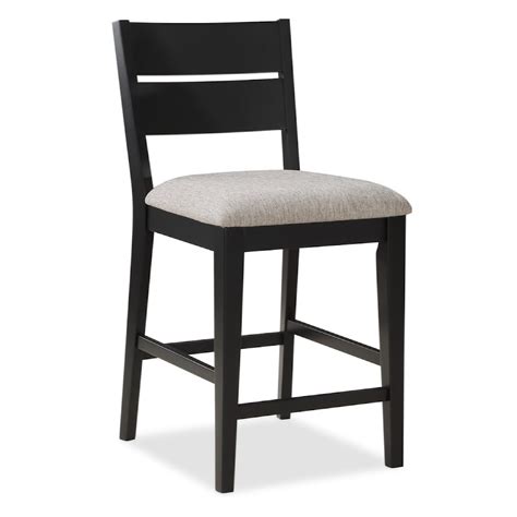 Crown Mark Mathis 2712S-24 Contemporary Counter-Height Dining Stool with Upholstered Seat ...