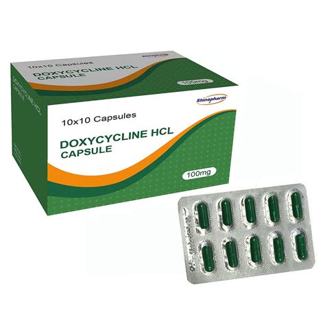 Antibiotics Medicine Doxycycline Hyclate Capsules 100mg with GMP ...