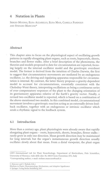 (PDF) Nutation in Plants