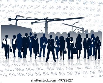 Illustration People Buildings Stock Vector (Royalty Free) 49792627 | Shutterstock