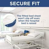 6 Pack Fitted Hospital Bed Sheets - Soft Knitted Jersey Sheet 36" x 84 ...