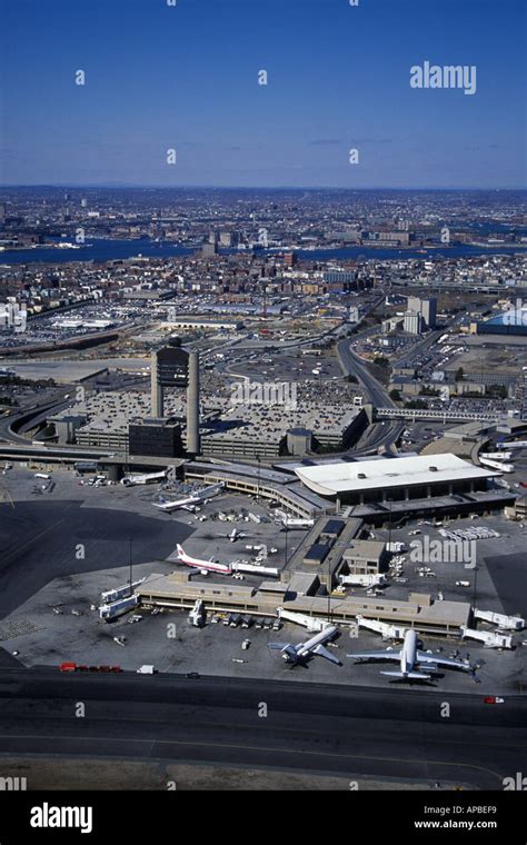 Aerial view logan international airport hi-res stock photography and ...