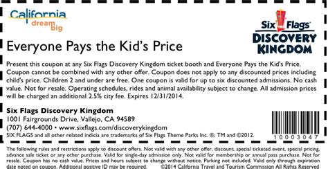 The Best Six Flags Coupons 2023 - Printable & Online | Six flags ...