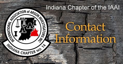 Contact IN-IAAI - The Indiana Chapter (#14) of the IAAI