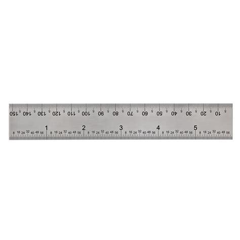 Machinist Ruler 6in Metric and SAE Stainless Steel Engineering Ruler – DeadwoodCraftedTools