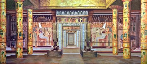 Egyptian Palace Interior Backdrop For Rent by Charles H. Stewart