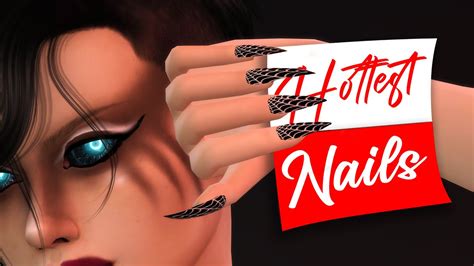 Hottest Nails CC for the Sims 4 (With Links!) - YouTube