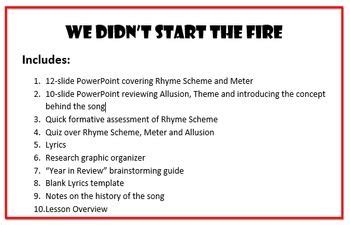 Historical Events in We Didn't Start the Fire - Hannah-has-Barnett