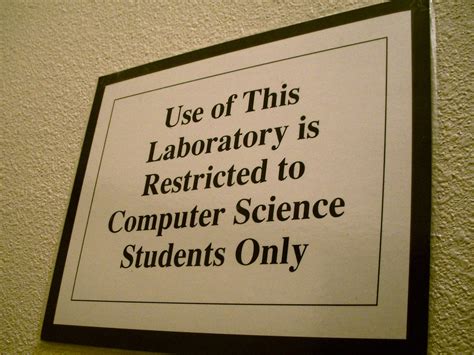 1990 Computer Lab Sign | "Use of This Laboratory is Restrict… | Flickr