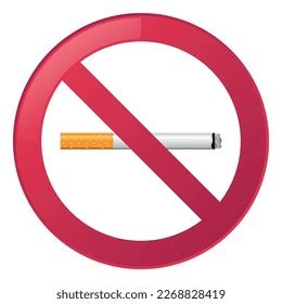 No Smoking Prohibited Red Sign Gradient Stock Vector (Royalty Free) 2268828419 | Shutterstock