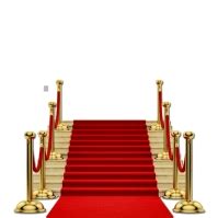 Red carpet stairs baground design template Re | PosterMyWall