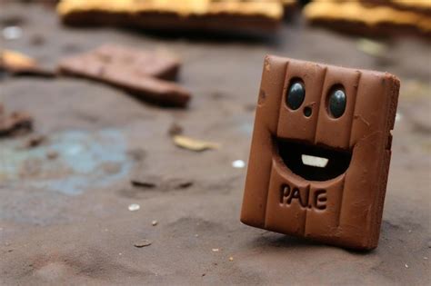 Premium AI Image | parle hide and seek biscuit packet with loose biscuit