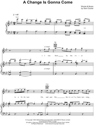 "A Change Is Gonna Come" Sheet Music - 12 Arrangements Available Instantly - Musicnotes