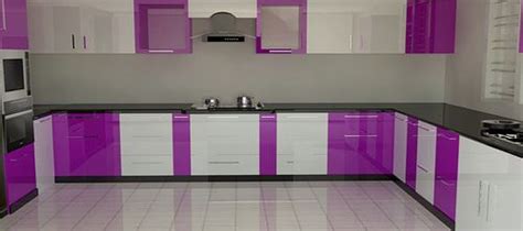 Modular-kitchen | Kitchen cabinet design, Purple kitchen, Purple kitchen cabinets