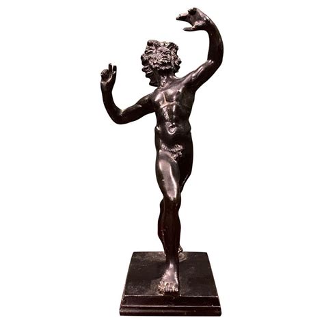 Dancing Faun Bronze Sculpture at 1stDibs