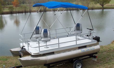 The Original Pond King Mini Pontoon Boat | Pond King Ultra — Pond King ...