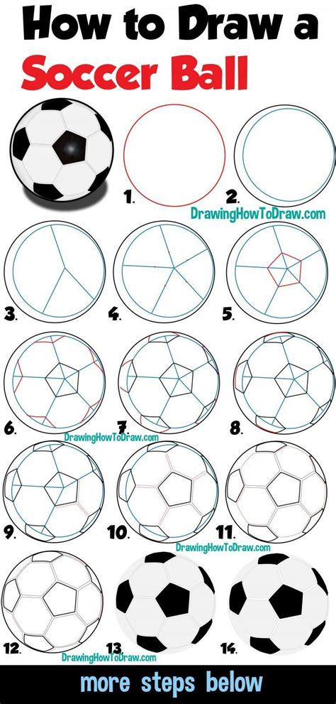 How to Draw a Realistic Soccer Ball - Thomas Yespire