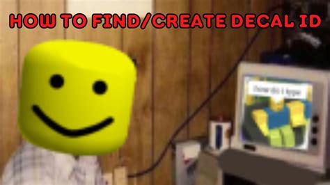 How to find and create Decal ID number for Roblox making memes in your ...