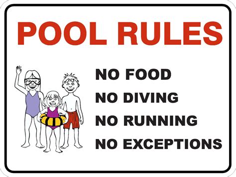 POOL RULES | Discount Safety Signs Australia