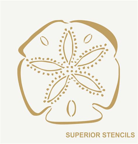 Sand Dollar Stencil | Superior Stencils