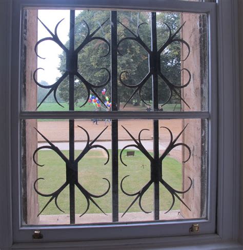 Wrought iron window grille, Meadows... © David Hawgood :: Geograph Britain and Ireland