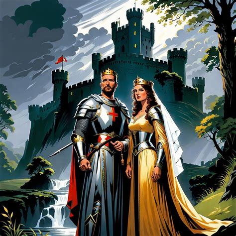 King Arthur and Queen Guinevere - AI Generated Artwork - NightCafe Creator