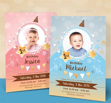 Twin Birthday Invitation - 13+ Examples, Word, Pages, Photoshop, How To ...