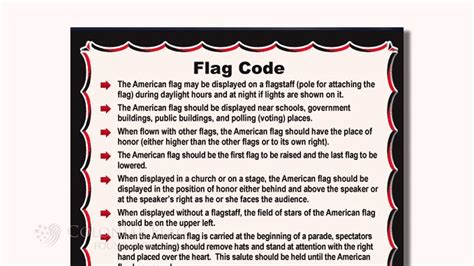 The US Flag Code: The Rules of US Flag Display - YouTube