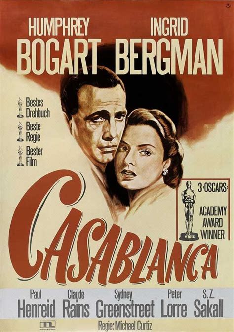 German Casablanca movie poster | Casablanca, Classic movie posters, Casablanca movie